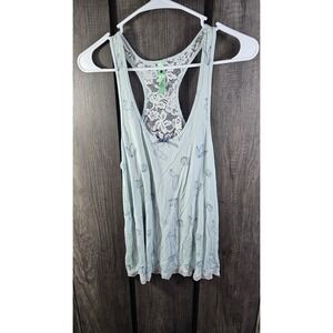 Honeyspot Women's Pajama Shorts Cactus Print Lace Trim Sleep Loungewear M